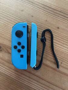 【即決 送料無料】美品 ニンテンドースイッチ Nintendo Switch ジョイコン Joy-Con (L) ネオンブルー + ストラップ