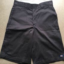 3-6 Dickies ワークパンツ ハーフパンツ ディッキーズ ワーク ブラウン メキシコ製 32size_画像1