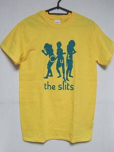 即決★新品バンドＴシャツ★スリッツ★THE SLITS★イエローボディ×グリーンプリント★サイズ：S/M/Lサイズ対応可能