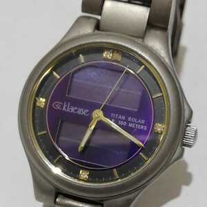 腕時計　KLAEUSE titan solar メンズ腕時計 