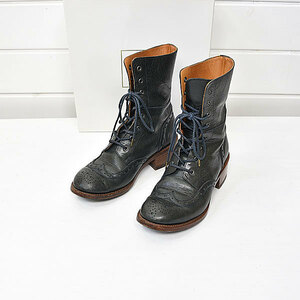 pryusbaishose Wing chip boots 24 navy Plus by chausserl22a1304*B