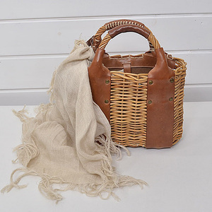 ebagoseba Goss basket bag oil shoulder Mini . rattan l20c0257*B