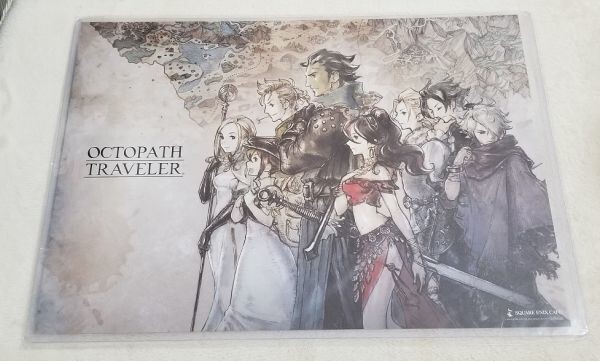 スクエニカフェ 限定 オクトパストラベラー ランチョンマット 前半 ① 非売品 OCTOPATH TRAVELER SQEX Caf