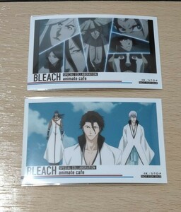 BLEACH ブリーチ アニメイトカフェ 特典 フォトカード 2種セット 藍染 市丸 東仙 護廷十三隊 非売品