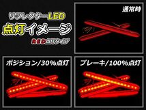 純正交換式 LEDリフレクター オデッセイ(オデッセー) RB1 RB2 レッド RB1・2 H15.10～H20.9 ホンダ リア エアロ テール ブレーキ_画像2