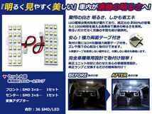 【メール便送料無料】 LEDルームランプ ワゴンR MH22S H15.9～ 36発【スズキ SMD 室内灯 ルームランプ ホワイト 白 ルームランプセット_画像2