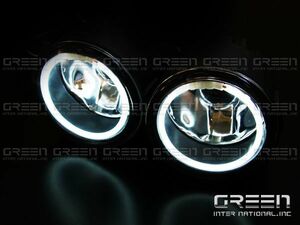  free shipping CCFL lighting ring built-in crystal glass foglamp CR-Z CRZ CR Z ZF1/ZF2 Honda original type white ring white 