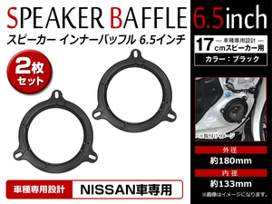 【メール便送料無料】 日産 ステージア WGC34/WGNC34/WHC34 H8/9～H13/10 17cm用 スピーカー インナーバッフルボード フロント