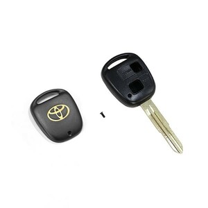[Бесплатная доставка почта] Toyota подлинная золотая крышка эмблемы пустое ключ Lactale Surface 2 кнопка Daihatsu для подлинной замены
