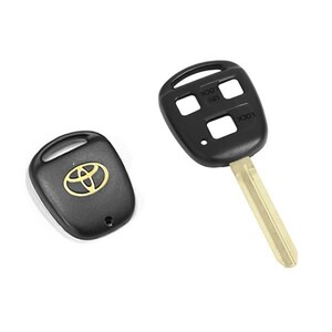 [Бесплатная доставка почта] Toyota подлинная золотая крышка эмблемы с крышкой Blank Key Psum Surface 3 кнопка Toyota подлинная замена ремонта