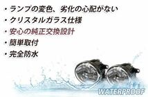 送料無料 LED デイライト付き フォグランプ 左右セット ノア NOAH ZRR70系 トヨタ ブルー 青 H8/H11バルブ対応 純正交換式_画像4