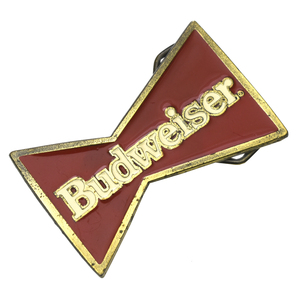 80s usa vintage THE GREAT AMERICAN BUCKLE CO. Budweiser バドワイザー ビール ブラス バックル ベルト アメリカ製 企業物 