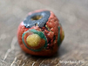 *. hoe . tonbodama * super profit break up! Ancient Rome n projection shape 4 eye paste red tea sphere C5 dragonfly sphere antique beads [ free shipping ][AB14021C-5]