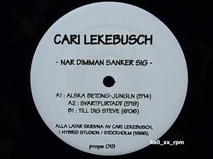 ★☆Cari Lekebusch「Nar Dimman Sanker Sig」☆★5点以上で送料無料!!!