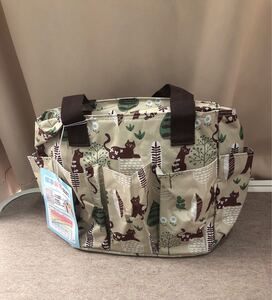 レディース エコバッグ トートバッグ 新品 猫 猫柄 イエロー 保冷保温