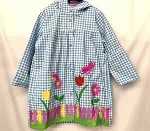  new goods #WIPPETTE girl raincoat girl 3T 100 pretty!. flower light blue rain. day .