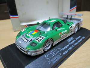 オニキス 1/43 「 ニッサン R390 GT1 」 ジョモ #33 グリーン/シルバー 1998ｙ ル・マン 出走車 ・送料 400円 レターパック発送