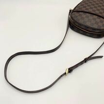 1円〜 《超美品 最高級》LOUIS VUITTON ルイヴィトン ダミエ イパネマ エベヌ ショルダーバック ヴィンテージ グッチ ポシェット_画像9