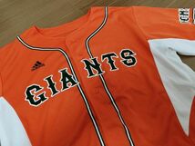 kkaa2198 ■ adidas GIANTS ■ アディダス ジャイアンツ ユニフォーム Tシャツ ドライメッシュ 半袖 オレンジ L_画像6