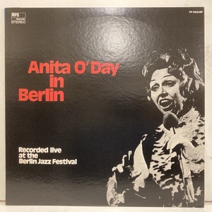 ●00即決VOCAL LP ANITA O'DAY アニタ・オデイ in berlin JP yp7018mp 帯無しライナー付き。