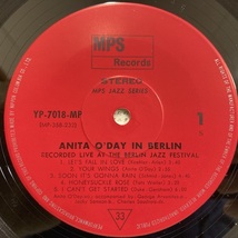 ●00即決VOCAL LP ANITA O'DAY アニタ・オデイ in berlin JP yp7018mp 帯無しライナー付き。_画像4