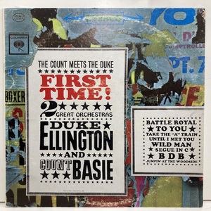 ●00即決LP DUKE ELLINGTON COUNT BASIE first time US赤 カバースレ デューク・エリントン、カウント・ベイシー 。