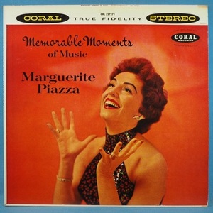 ■CORALレコ! ★MARGUERITE PIAZZA/MEMORABLE MOMENTS OF MUSIC★送料無料(条件有り)３千枚＋出品中!★オリジ名盤■