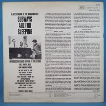 ■EPICレコ! ★DAVE GRUSIN/SUBWAYS ARE FOR SLEEPING★送料無料(条件有り)３千枚＋出品中!★オリジ名盤■_画像2