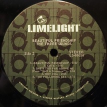 ■LIMELIGHT!★THREE SOUNDS/BEAUTIFUL FRIENDSHIP★送料無料(条件有り)３千枚＋出品中!★オリジ名盤■_画像3