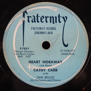 ■蓄音盤!★CATHY CARR/HEART HIDEAWAY/BOY ON PAGE THIRTY FIVE★送料無料(条件有り)３千枚＋出品中!★オリジ名盤■