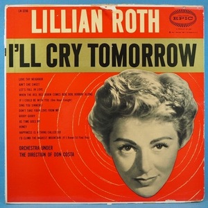 ■白プロモ盤!★LILLIAN ROTH/I'LL CRY TOMORROW★送料無料(条件有り)３千枚＋出品中!★オリジ名盤■