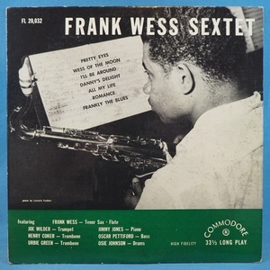 ■１０インチ盤! COMMODOREレコ! ★FRANK WESS SEXTET★送料無料(条件有り)３千枚＋出品中! ★オリジ名盤■