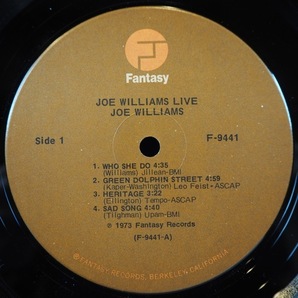 ■美盤!★JOE WILLIAMS/LIVE★オリジ名盤■の画像3