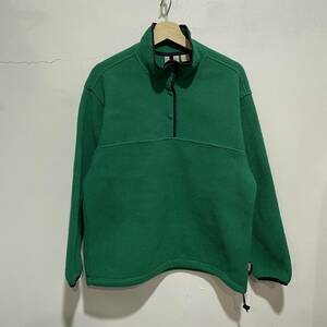 * free shipping *WOOLRICH* Woolrich * Pola Tec fleece snap pull over * green *H9b