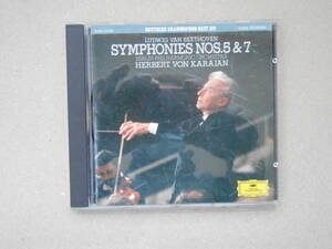  LUDWIG VAN BEETHOVEN symphony NOS.5&7 HERBERT VON KARAJAN カラヤン指揮 田４７上