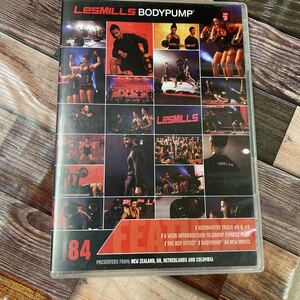 84★レスミルズ★Lesmills★DVD★CD★中古品★BodyPump★ボディパンプ84★英語コレオノート★箱に傷有★汚れあり★再生確認済★3点セット