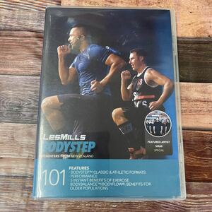 Step101★レスミルズ★Lesmills★DVD★CD★中古品★BodyStep★ボディステップ101★英語コレオノート★箱に傷有★汚れあり★再生確認済