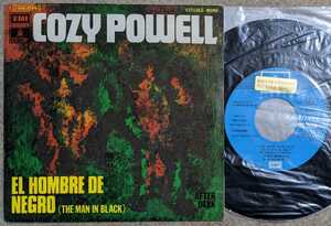 Cozy Powel-The Man In Black* west Orig. promo * sticker attaching 7/Rainbow/Jeff Beck Group