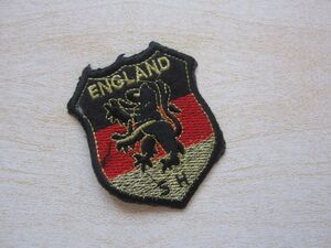 ENGLAND SH イングランド クラウン エンブレム フェルト 刺繍 ワッペン/ ブレザー 昭和 ゴルフ ポロシャツ 大学 60s IVY 523