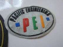 【２枚セット】PEI PACIFIC ENGINEERING ビル管理 企業 ロゴ ワッペン/ビンテージ パッチ 刺繍 USA 古着 アメリカ アメカジ 530_画像5