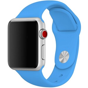 【本体サイズ38・40mm用】【30-ブルー】Apple Watch シリコン スポーツバンド アップルウォッチ【Series1.2.3.4.5.6.SE対応】