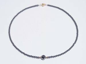  high purity tera hell tsu/8mm&3mm necklace 