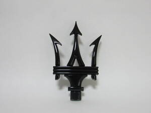 MASERATI マセラティ グリルエンブレム グロスブラック 艶有り155mm×106mm グラントゥーリズモ クアトロポルテ ギブリ レヴァンテ