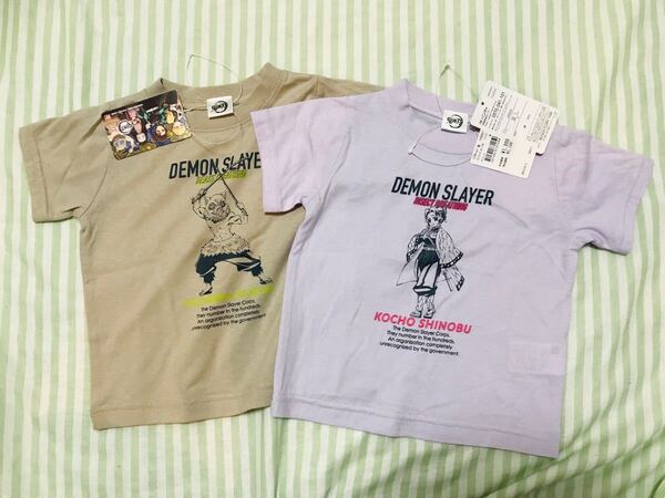 鬼滅の刃 半袖Tシャツ 2枚セット 80