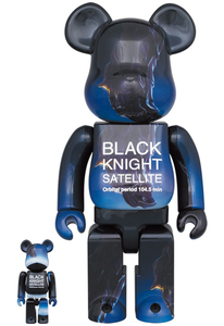 BE@RBRICK BLACK KNIGHT SATELLITE 100％ & 400％/黒騎士衛星/ベアブリック/まぼろしのパレード/メディコムトイ/Medicom Toy/AKASHIC