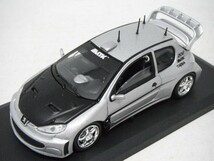 ■ Solidソリド『1/43 PEUGEOT 206 Tuning シルバー プジョー ダイキャストミニカー』_画像6