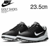 【送料無料】【新品】23.5㎝ Nike Infinity G Golf Shoe (Wide) ナイキ インフィニティ G ゴルフシューズ (ワイド) ブラック/ホワイト 黒白_画像1