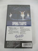 未開封 1992年 少年隊 SPRING TOUR '92 WPVL-8113 VHS ビデオカセット ジャニーズ 錦織一清 東山紀之 植草克秀 新宿厚生年金会館_画像2