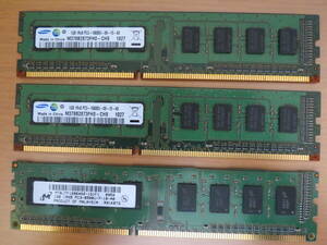 # desk top memory PC3-10600×2 8500×1 total 3GB used USED storage present condition goods #