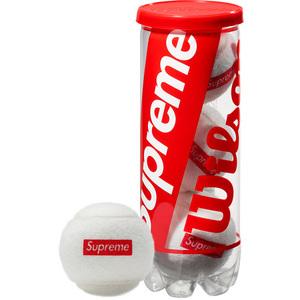 新品 18SS Supreme x Wilson Tennis Balls ウイルソン テニス ボール 3個セット White ホワイト